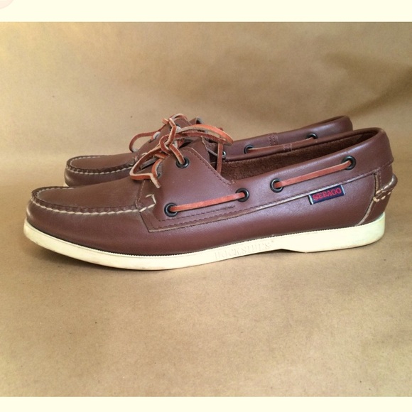 Portland Waxed Brown & Honey Vintage Sebago Docksides Women’s 7.5 - Picture 3 of 16